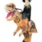 Inflatable ride on T-rex dinosaur costume