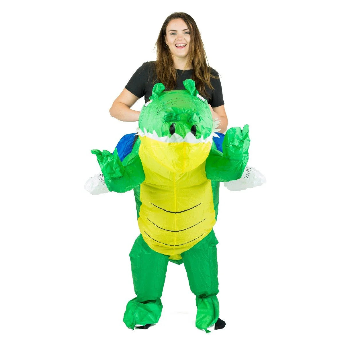 Inflatable crocodile costume