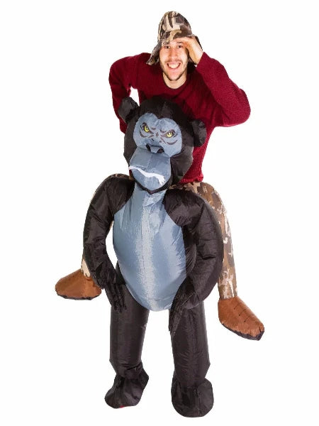 Inflatable ride on Gorilla costume