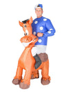 Inflatable horse and jockey costume