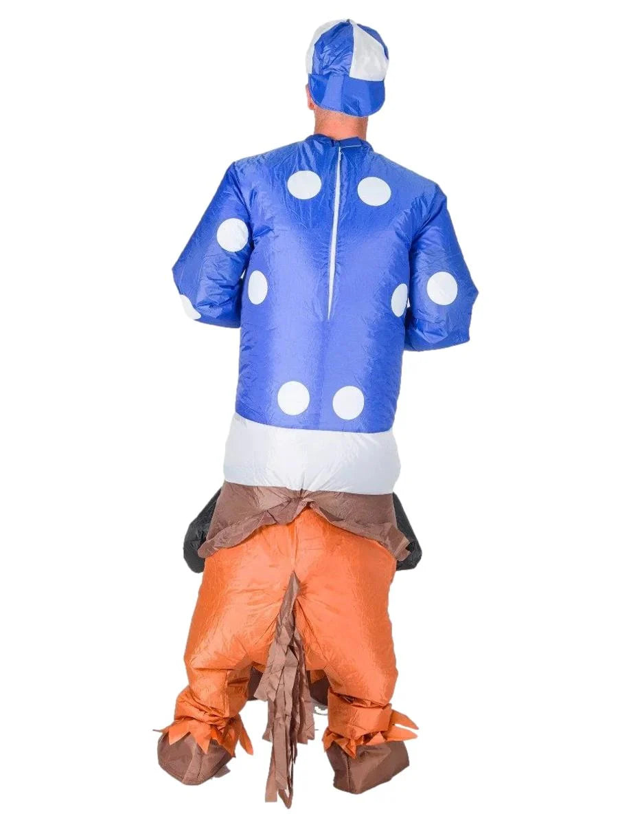 Inflatable horse and jockey costume