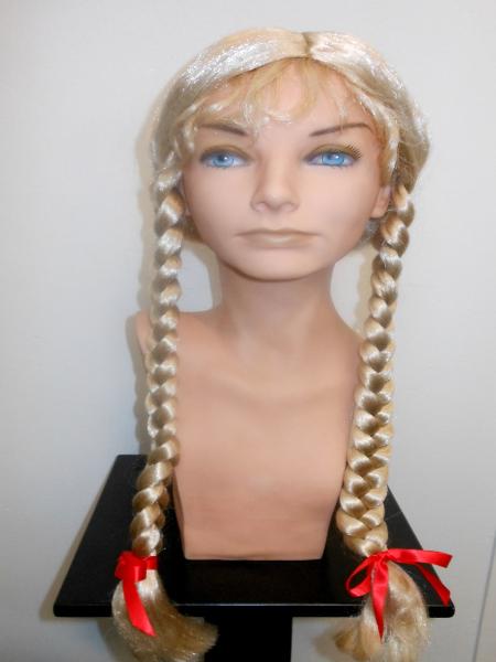 Heidi Style Long Blonde Plait Wig