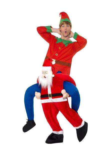 Piggy back Carry me Santa costume