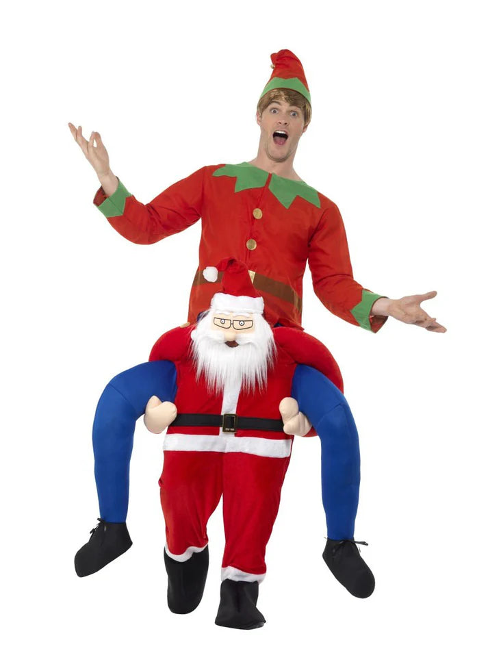 Piggy back Carry me Santa costume